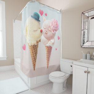 Ice Cream Love Shower Curtain