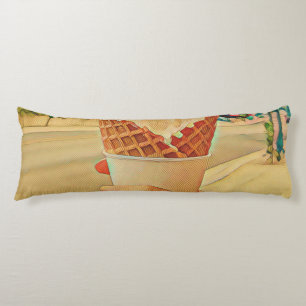 Ice cream lover gift body cushion