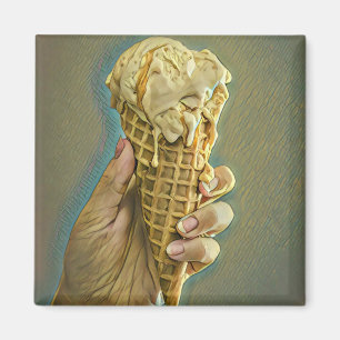 Ice cream lover gift magnet
