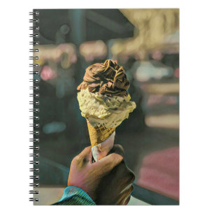 Ice cream lover gift notebook