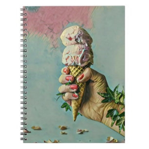 Ice cream lover gift notebook