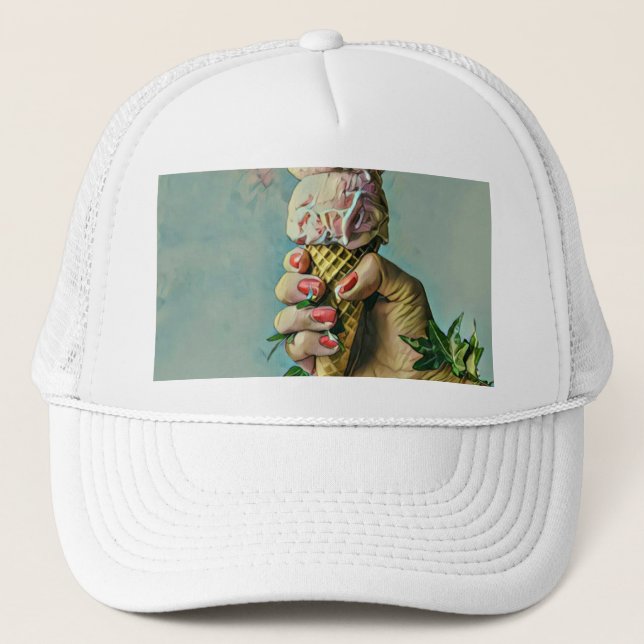 Ice cream lover gift trucker hat (Front)
