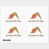 Ice-cream loves Yoga Stickers (Sheet)