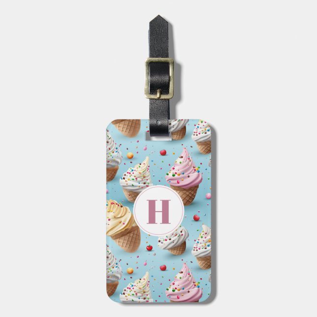 Ice Cream Luggage Tag (Front Vertical)