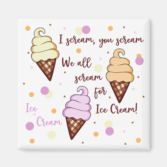 Ice Cream Magnet (Front)
