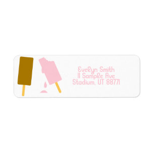 Ice Cream Mailing Address Labels