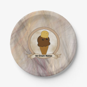 Ice Cream Maniac Paper Plate