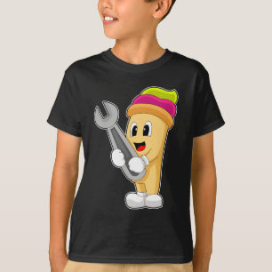 Ice cream Mechanic Wrench T-Shirt