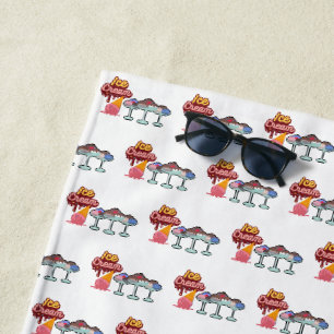 Ice cream melt beach towel