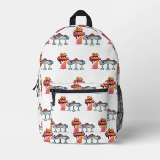 Ice cream melt printed backpack