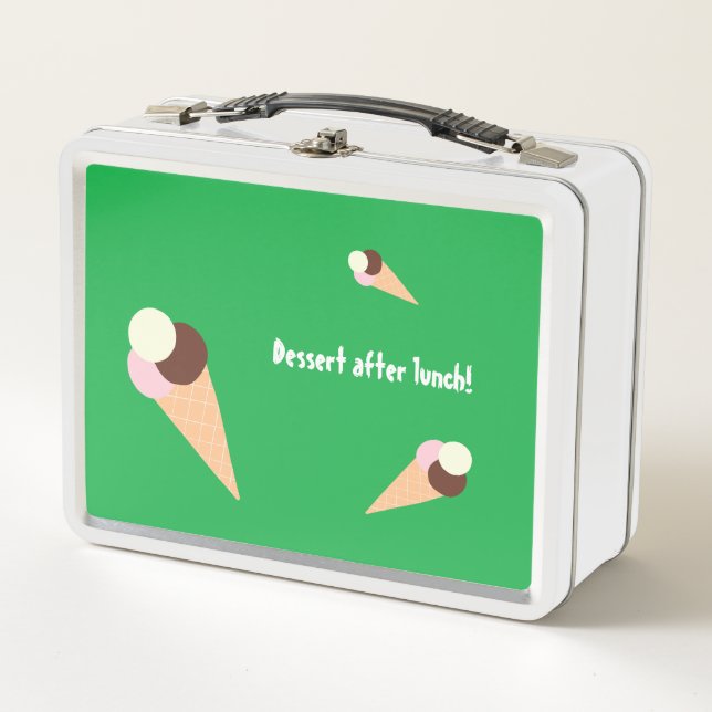 Ice cream metal lunch box (Front)