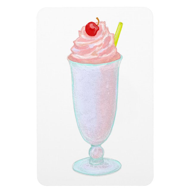 Ice cream milkshake magnet (Vertical)