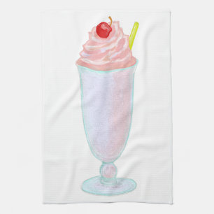 Ice cream milkshake tea towel