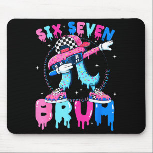 Ice cream number six seven bruh 67 meme day 3.14 mouse pad