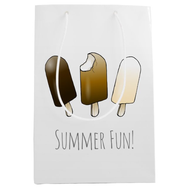 Ice Cream on a Stick Medium Gift Bag (Front)