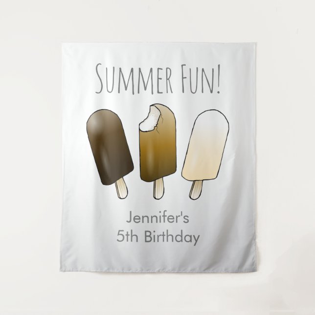 Ice Cream on a Stick Tapestry (Front)