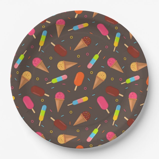 Ice Cream Paper Plate (Front)