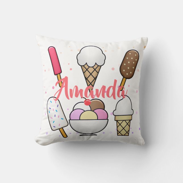 Ice Cream Parlour Dream Cushion (Front)