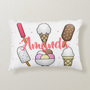 Ice Cream Parlour Dream Decorative Cushion