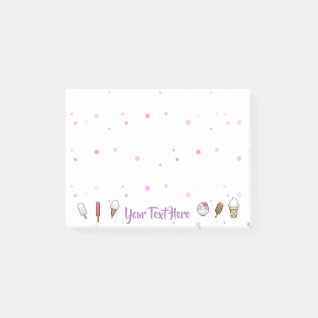 Ice Cream Parlour Dream Post-it Notes (Front)