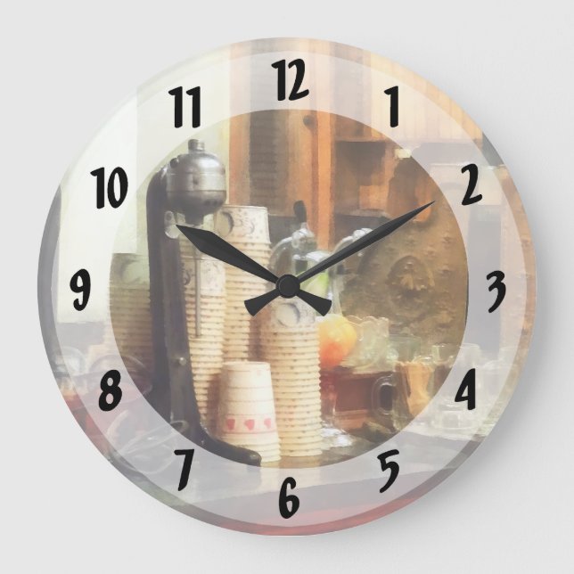 Ice Cream Parlour Large Clock (Front)