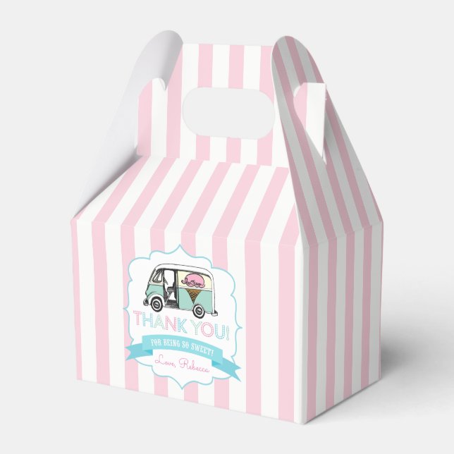 Ice Cream Party Favour Box (Front Side)