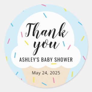 Ice Cream Party Favour Sticker