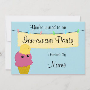 Ice-cream Party Invitation