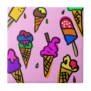 Ice Cream Party Shower Sweets Destiny's Ceramic Tile