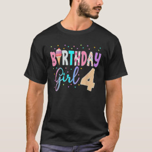 Ice Cream Party Sweet Birthday Theme 1st 3rd Match T-Shirt