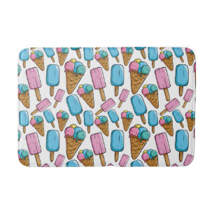 Ice Cream Pattern bath mats
