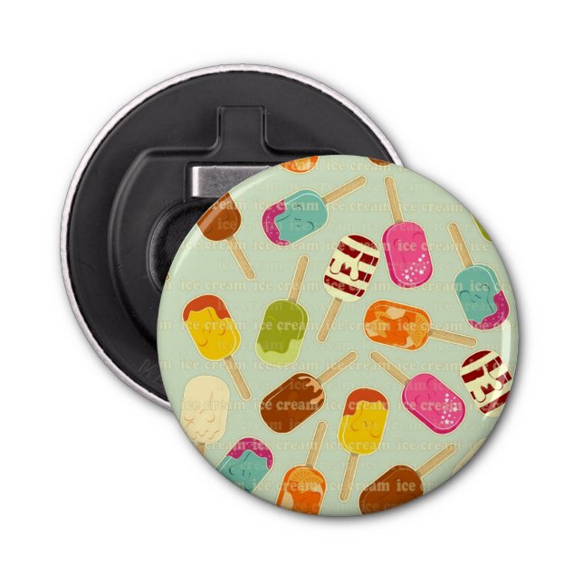Ice Cream Pattern Bottle Opener (Front)