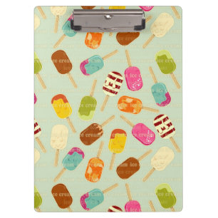 Ice Cream Pattern Clipboard