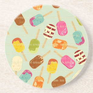 Ice Cream Pattern Coaster