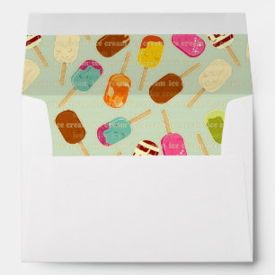 Ice Cream Pattern Envelopes