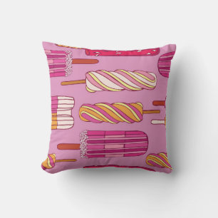 Ice cream pattern,illustration. cushion