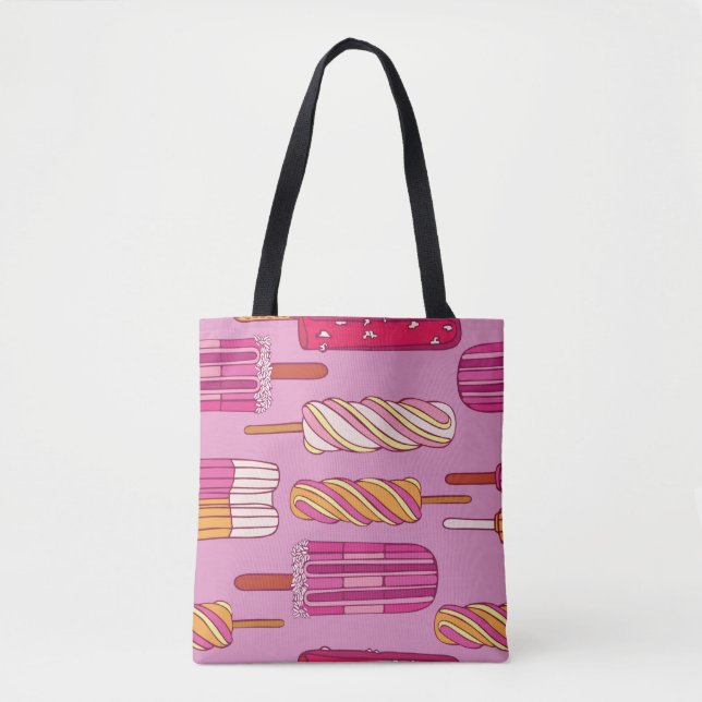 Ice cream pattern,illustration.  tote bag (Front)