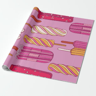 Ice cream pattern,illustration. wrapping paper