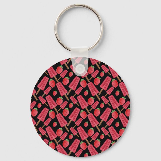 Ice cream pattern | Lollies pattern | lollipop 10 Key Ring (Front)