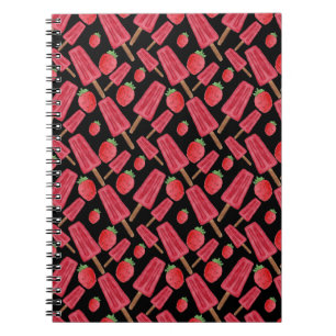 Ice cream pattern Lollies pattern lollipop 10 Notebook