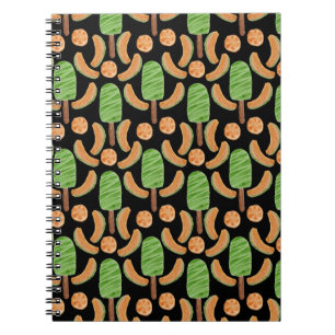 Ice cream pattern Lollies pattern lollipop 12 Notebook
