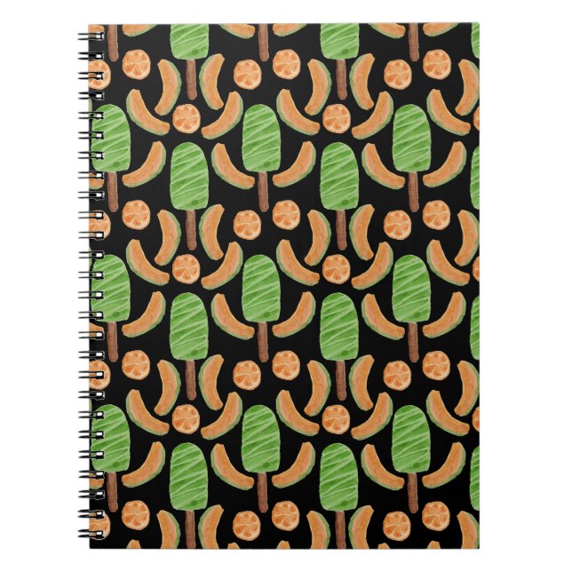 Ice cream pattern | Lollies pattern | lollipop 12 Notebook (Front)