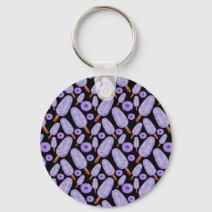 Ice cream pattern   Lollies pattern   lollipop 14 Key Ring