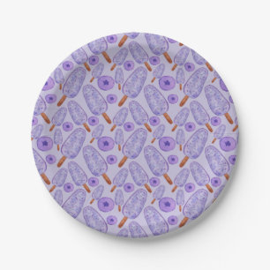 Ice cream pattern Lollies pattern lollipop 20 Paper Plate