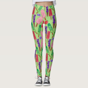 Ice cream pattern Lollies pattern lollipop 22 Leggings