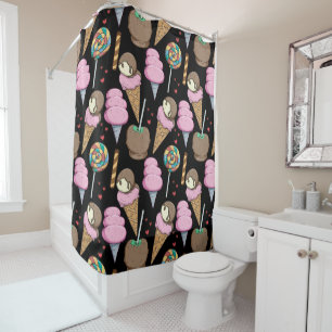 Ice cream pattern Lollies pattern lollipop 24 Shower Curtain