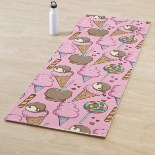 Ice cream pattern Lollies pattern lollipop 26 Yoga Mat