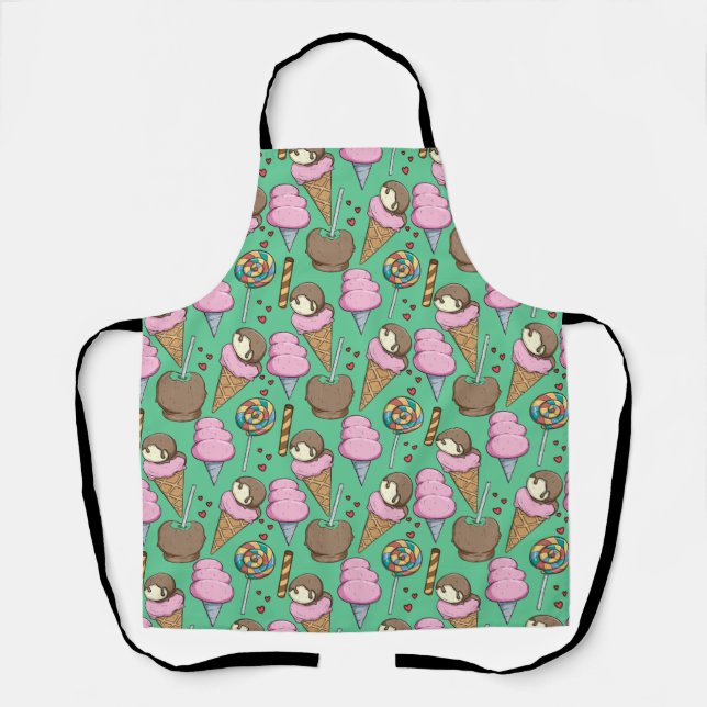 Ice cream pattern | Lollies pattern | lollipop 29 Apron (Front)