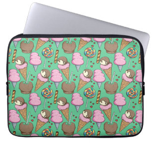 Ice cream pattern Lollies pattern lollipop 29 Laptop Sleeve