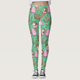 Ice cream pattern Lollies pattern lollipop 29 Leggings